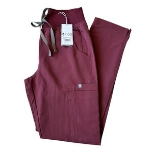Figs HW Yola Skinny Scrub Pants Dark Cherry Women’s XS NWT